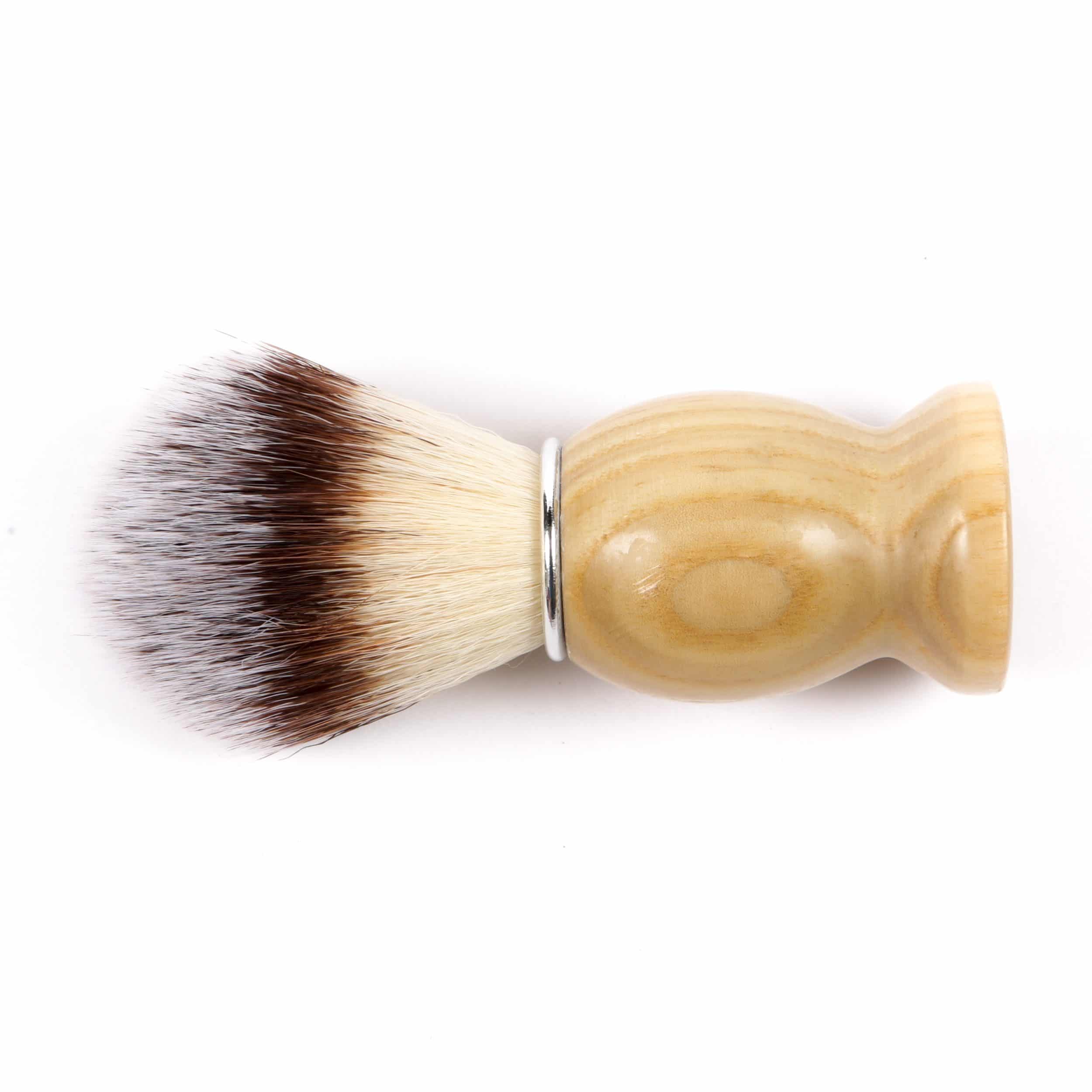 Vegan Shaving Brush with Ash Wooden Handle
