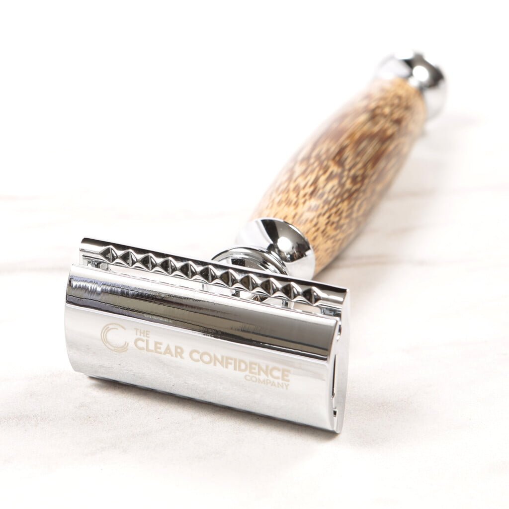 Plastic-Free Razor on Marble